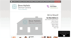 Desktop Screenshot of dove-dentalcare.co.uk